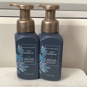 Bath & Body Works “Crisp Morning Air” Gentle Foaming Hand Soap 8.75oz 2-Pack set